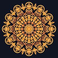 Decorative elements luxury ornament pattern gradient mandala design vector