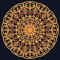Decorative elements luxury ornament pattern gradient mandala design vector