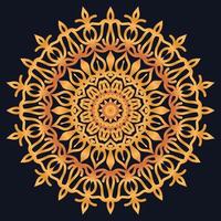 Decorative elements luxury ornament pattern gradient mandala design vector