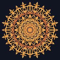 Decorative elements luxury ornament pattern gradient mandala design vector