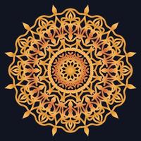 Decorative elements luxury ornament pattern gradient mandala design vector