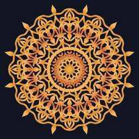 Decorative elements luxury ornament pattern gradient mandala design vector