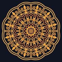 Decorative elements luxury ornament pattern gradient mandala design vector