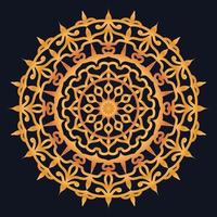 Decorative elements luxury ornament pattern gradient mandala design vector
