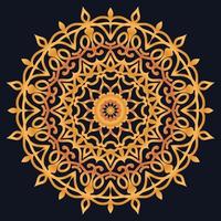 Decorative elements luxury ornament pattern gradient mandala design vector