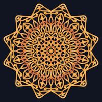 Decorative elements luxury ornament pattern gradient mandala design vector