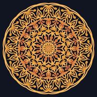 Decorative elements luxury ornament pattern gradient mandala design vector