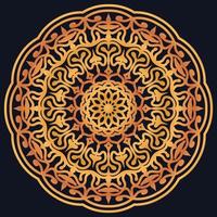 Decorative elements luxury ornament pattern gradient mandala design vector
