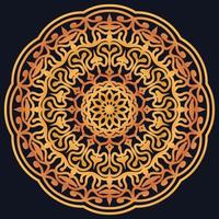 Decorative elements luxury ornament pattern gradient mandala design vector