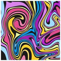 vivid, abstract and colorful psychedelic background made in old-school style. vector