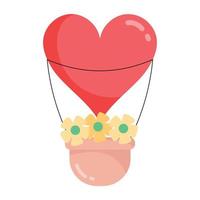 Trendy Love Balloon vector