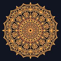 Decorative elements luxury ornament pattern gradient mandala design vector