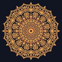 Decorative elements luxury ornament pattern gradient mandala design vector