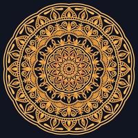Decorative elements luxury ornament pattern gradient mandala design vector