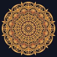 Decorative elements luxury ornament pattern gradient mandala design vector