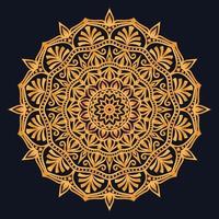 Decorative elements luxury ornament pattern gradient mandala design vector