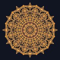 Decorative elements luxury ornament pattern gradient mandala design vector