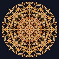 Decorative elements luxury ornament pattern gradient mandala design vector