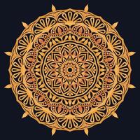 Decorative elements luxury ornament pattern gradient mandala design vector