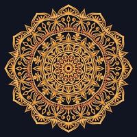 Decorative elements luxury ornament pattern gradient mandala design vector