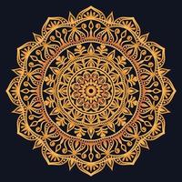 Decorative elements luxury ornament pattern gradient mandala design vector