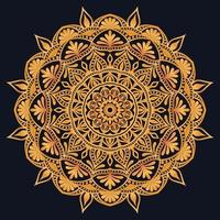 Decorative elements luxury ornament pattern gradient mandala design vector