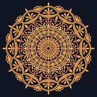 Decorative elements luxury ornament pattern gradient mandala design vector