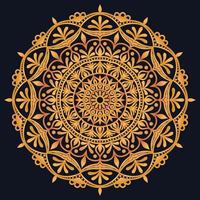 Decorative elements luxury ornament pattern gradient mandala design vector