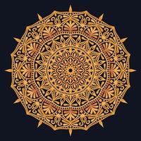 Decorative elements luxury ornament pattern gradient mandala design vector