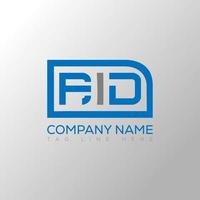 FID letter logo creative design. FID unique design. vector