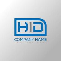 HID letter logo creative design. HID unique design. vector