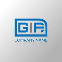 gif letra logo creativo diseño. gif único diseño. vector