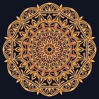 Decorative elements luxury ornament pattern gradient mandala design vector