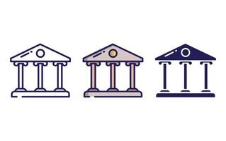 bank building vector icon