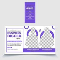 Start to grow your business bigger now, marketing business promotional template EPS file format High quality easy to customize vector