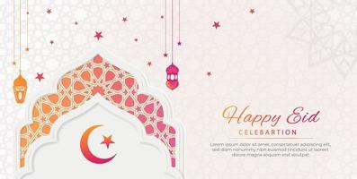 eid mubarak- eid Mubarak social medios de comunicación enviar - islámico diseño - eid antecedentes - islámico ilustración vector