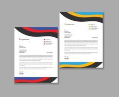Modern company letterhead Creative letterhead template vector