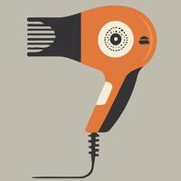 hair dryer beauty salon tool isolated vector