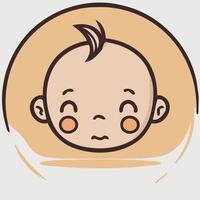 newborn baby sleeping vector