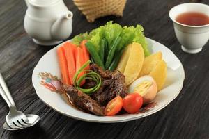 Selat Solo, Braised Beef Steak in Sweet Soy Sauce photo