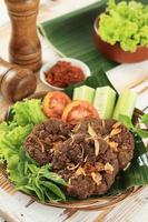 Gepuk Daging or Empal, Indonesian Fried Beef Floss photo
