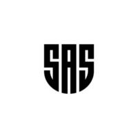 diseño del logotipo de la letra sas en la ilustración. logotipo vectorial, diseños de caligrafía para logotipo, afiche, invitación, etc. vector