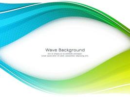 Stylish elegant colorful wave design modern background vector