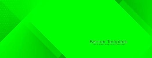 Stylish elegant green geometric banner template vector