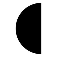 Part circle 12 2 two icon black color vector illustration image flat style