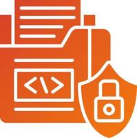 Data Security Icon Style vector