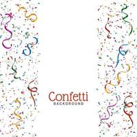 Decorative stylish colorful confetti background vector