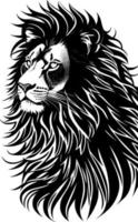 vector ilustración de león cara