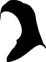 vector silueta imagen de musulmán mujer con hiyab, árabe mujer. para logo modelo icono hijab Tienda musulmán Tienda etc. gráfico ilustración
