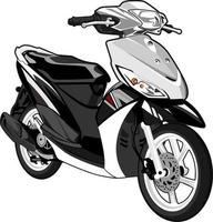 illustration vector graphic of automatic motorcycle